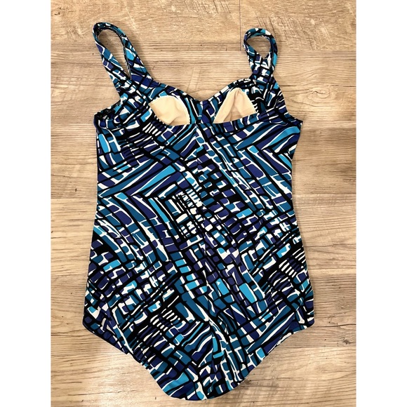 Azul Geometric Pattern One Piece Swimsuit - Picture 2 of 3